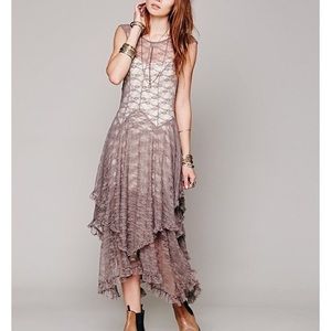 Free People French Courtship lace maxi dress